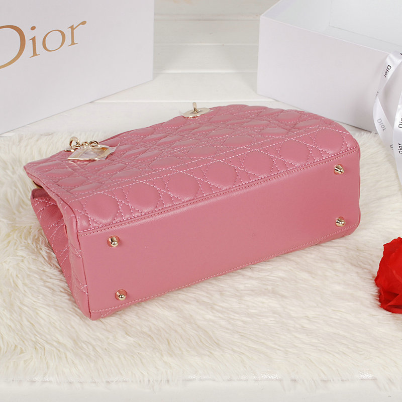 dior soft tote lambskin 52232 pink